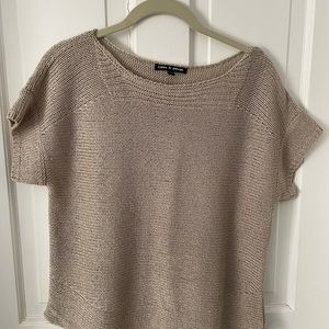 knit top, short sleeve